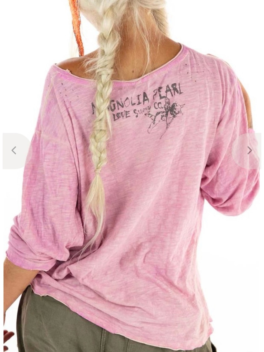 Magnolia Pearl Pink Slub Cotton Jersey Viggo T Top OS